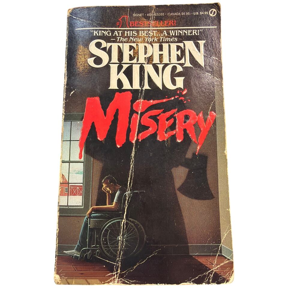 VTG 1988 Stephen King Misery book signet 1st printing reader copy